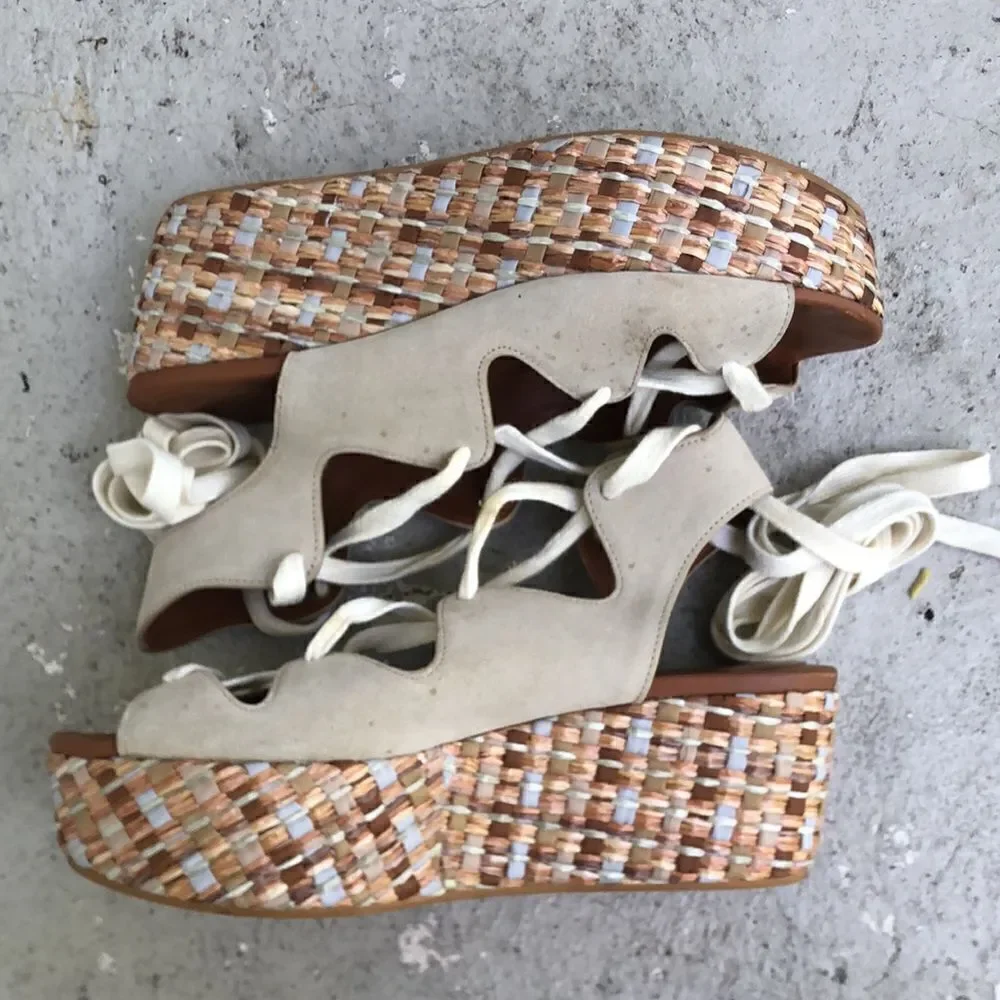 See by Chloe lace up wedge